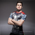 Benutzerdefinierte Sublimation gedruckt Unisex Lycra Anti-UV-Rashguard Männer MMA Rash Guard